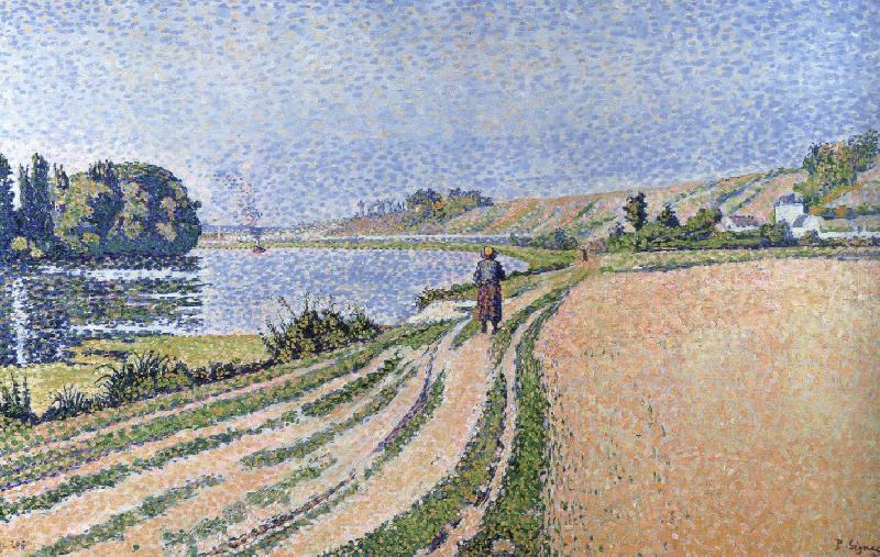 Paul Signac rivrtbank herblay opus